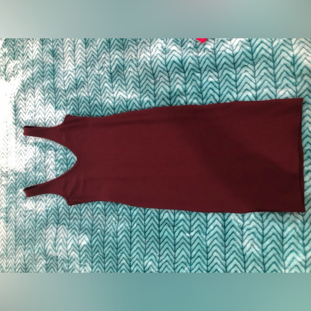 Burgundy Sleeveless Dress